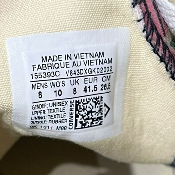 Converse Chuck Taylor All Stars Tropical Print, Size 8/10 - Picture 8 of 11